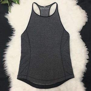 lululemon High Neck Gray My Race My Pace Tank